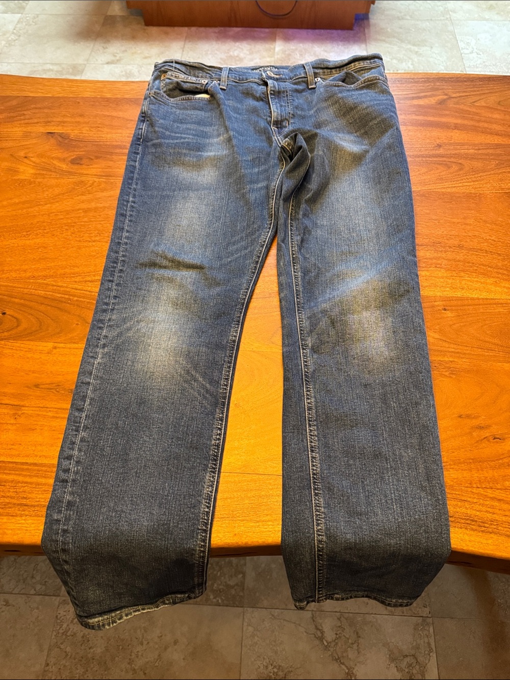J. Crew Men's Relaxed Blue Denim Jeans